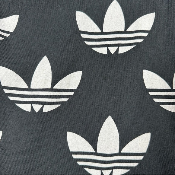 ADIDAS Black Short Sleeve Tee with Stripes Mens Small - Picture 6 of 8